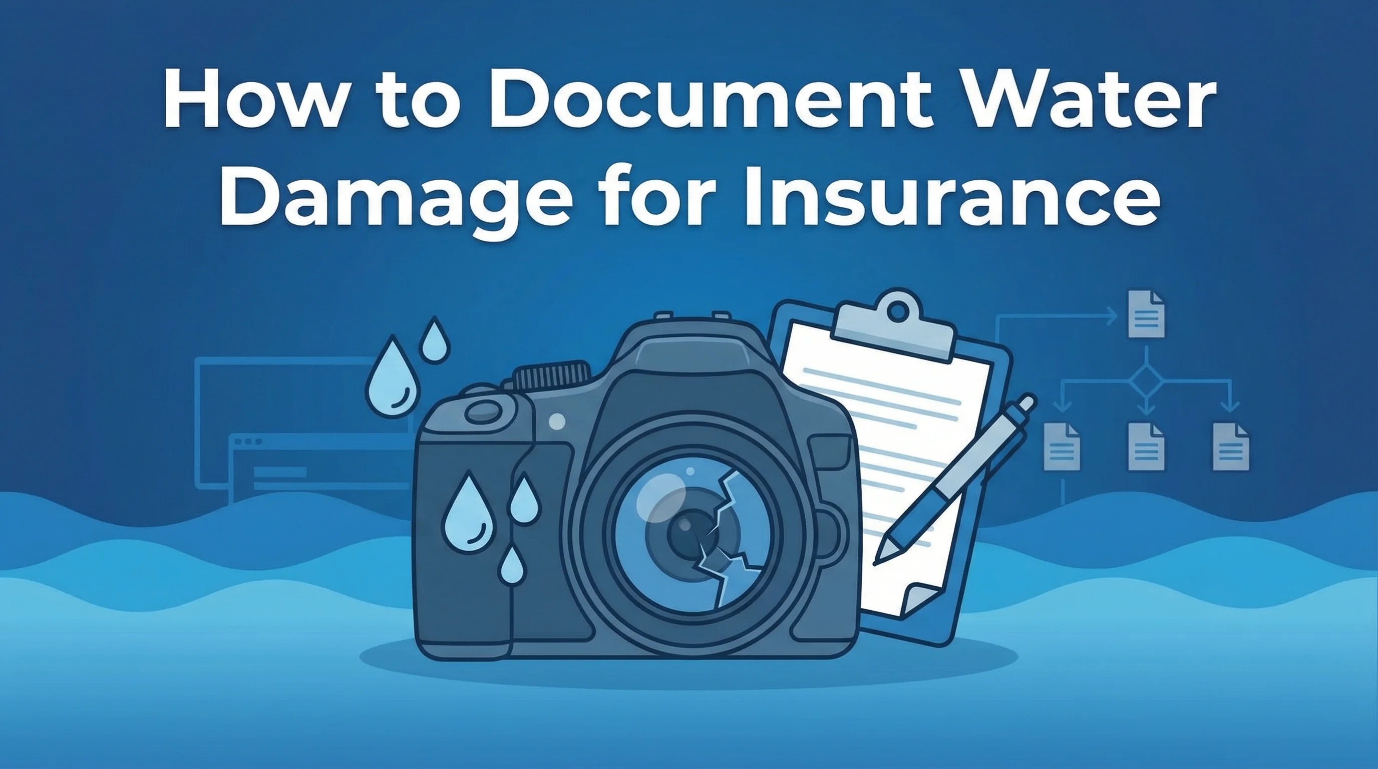 How to Document Water Damage for Insurance: Photos, Lists, and Deadlines