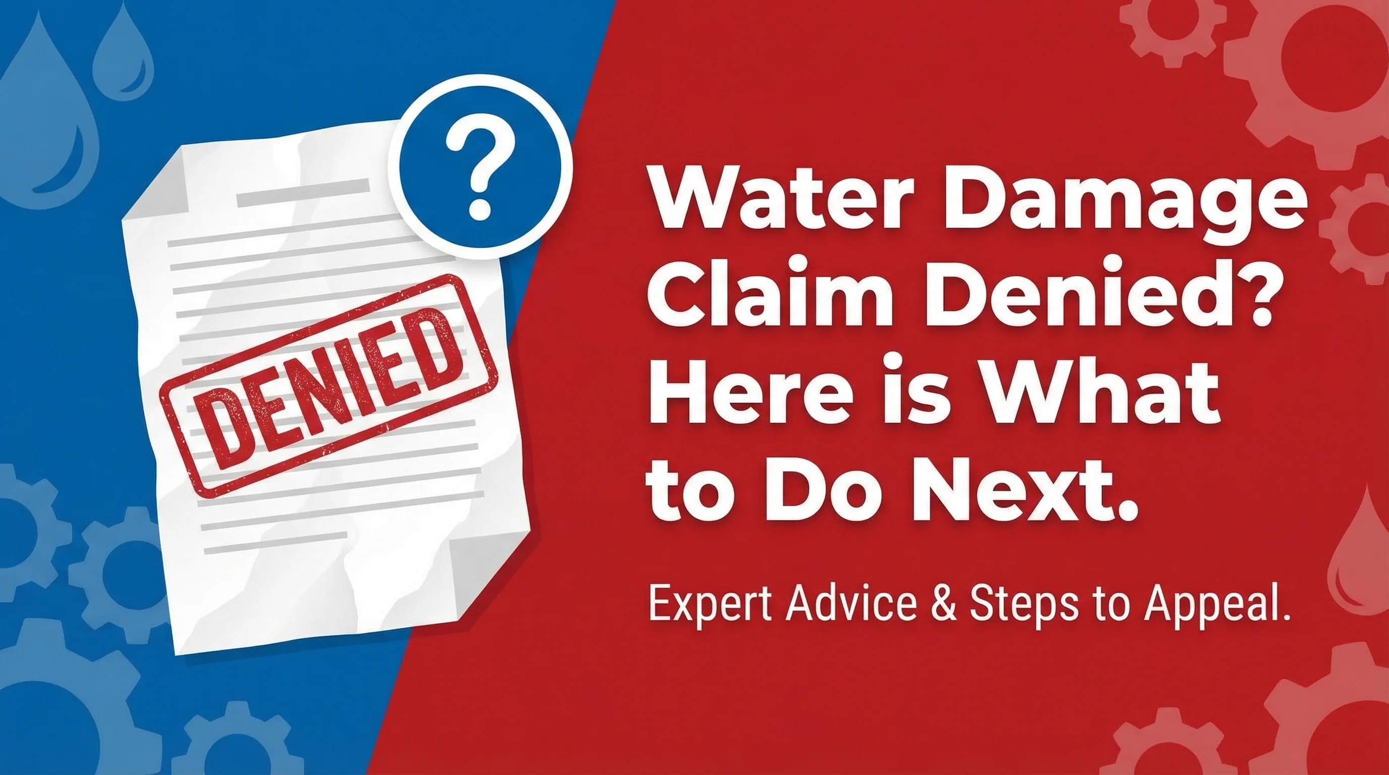 Water Damage Claim Denied? Here's What to Do Next